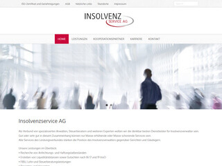 Homepage erstellt für Insolvenzservice AG Neuhausen